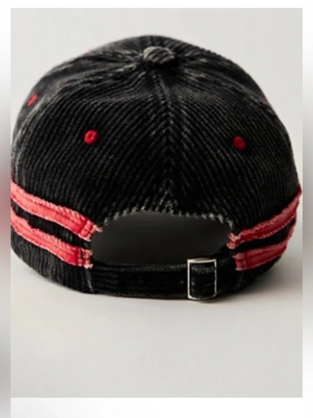Free People Hollie Varsity Baseball Cap NWT 🌷 in Black Corduroy